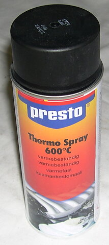 Färg värmebeständig Svart 600C