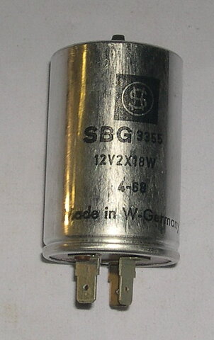Blinkrelä 12V 2x18W