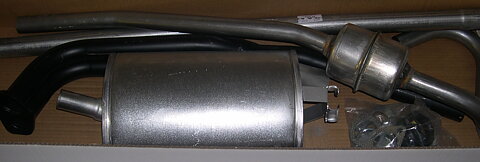 Avgassystem standard Volvo Amazon 1967-