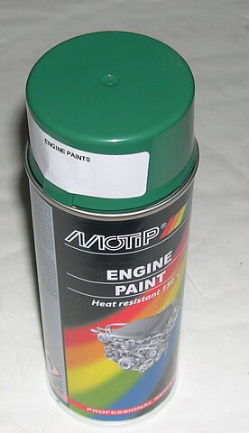 Motorfärg grön
