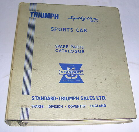 Reservdelskatalog Triumph Spitfire MK3