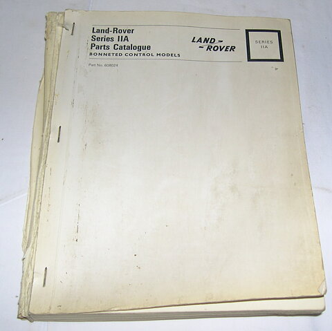 Reservdelskatalog Land Rover Ser. llA