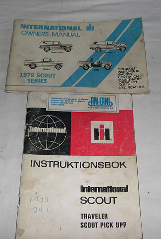 Instruktionsbok INTERNATIONAL SCOUT