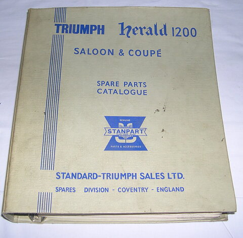 Reservdelskatalog Triumph Herald 1200