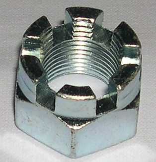 Kronmutter framaxel