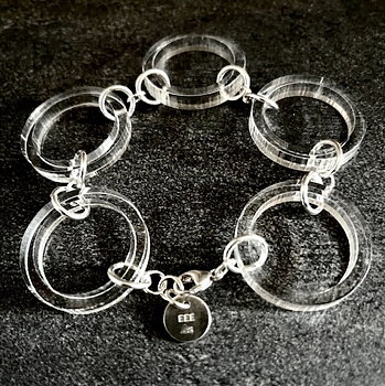  Armband Acryl & 925 Silver  