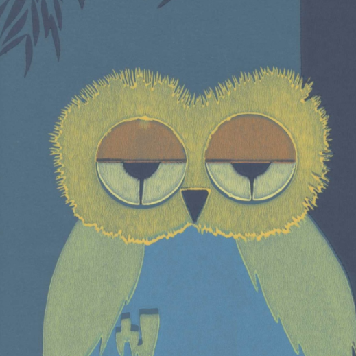 Pöllö, blue