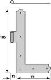 Angle hinge - right lower/left upper - 2