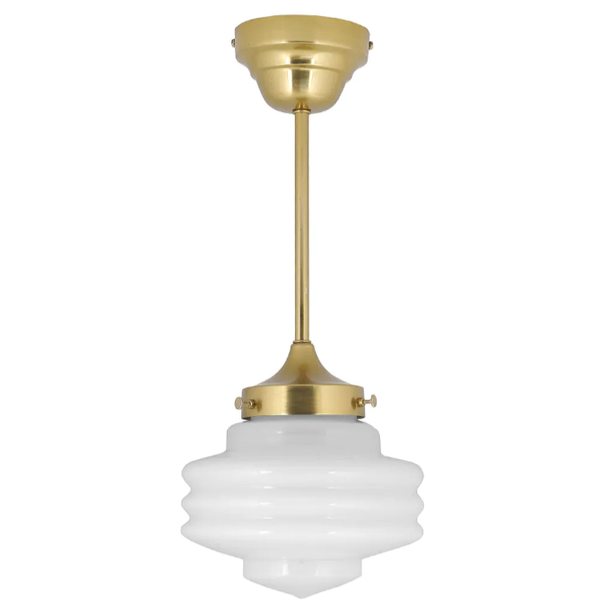 Taklampa med opalglas