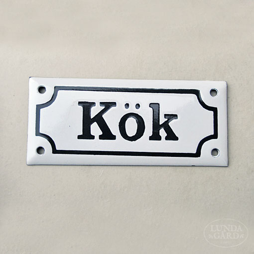 Emaljskylt - Kök