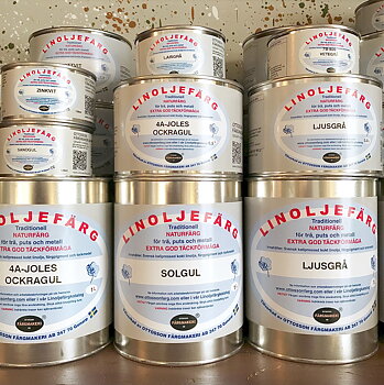 Linseed oil paint