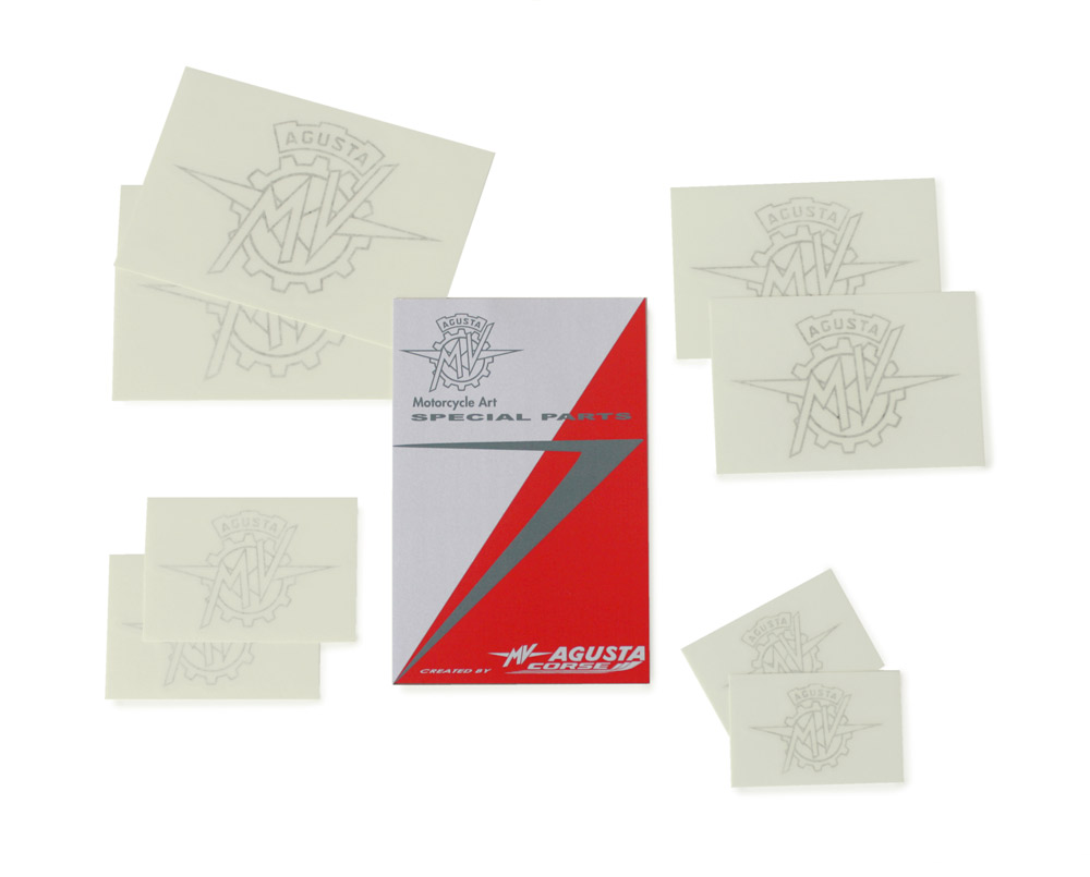MV Agusta assorted stickers kit silver