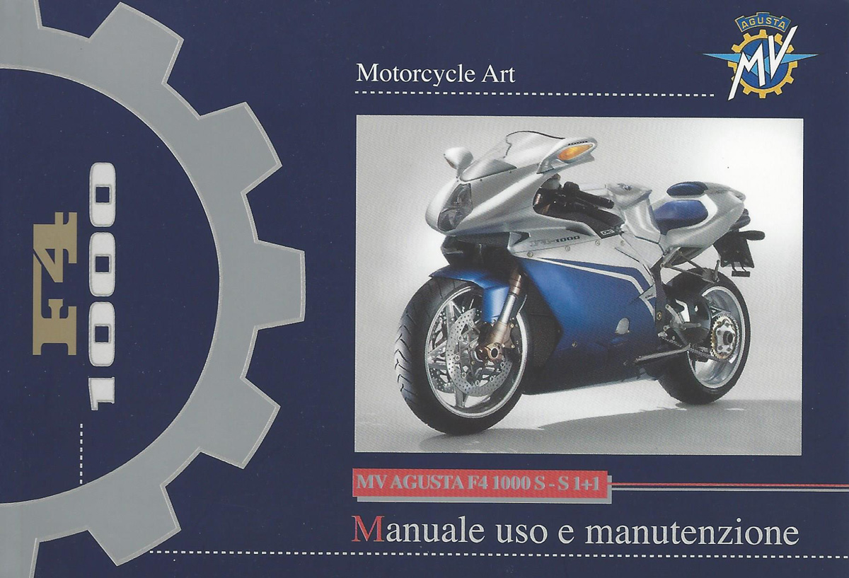 MV Agusta Ägarhandbok F4 1000 S