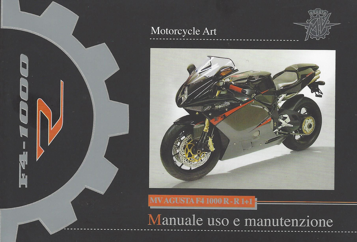 MV Agusta Ägarhandbok F4 1000 R