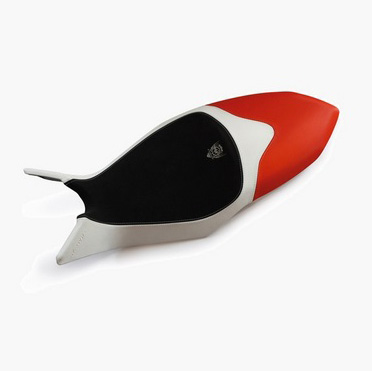 Rider/passanger seat white-red