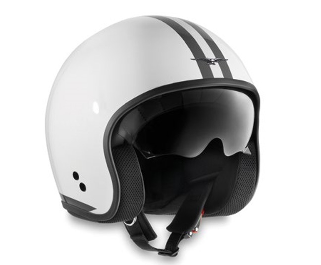 CASCO Stripes Bianco - Moto Guzzi
