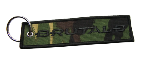 Brutale embroidered key holder