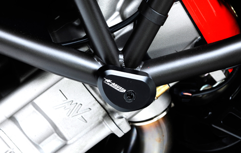 Frame protectors black Brutale