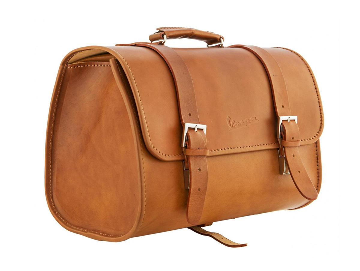 BORSA CUOIO VESPA MARRONE