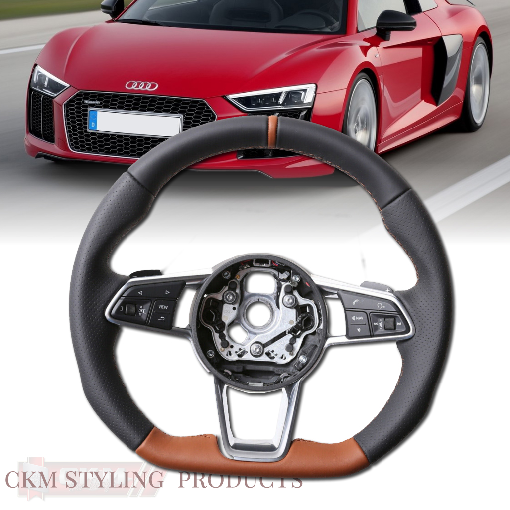 CKM Cars Design Sport Steering wheel in custom leather/Alcantara