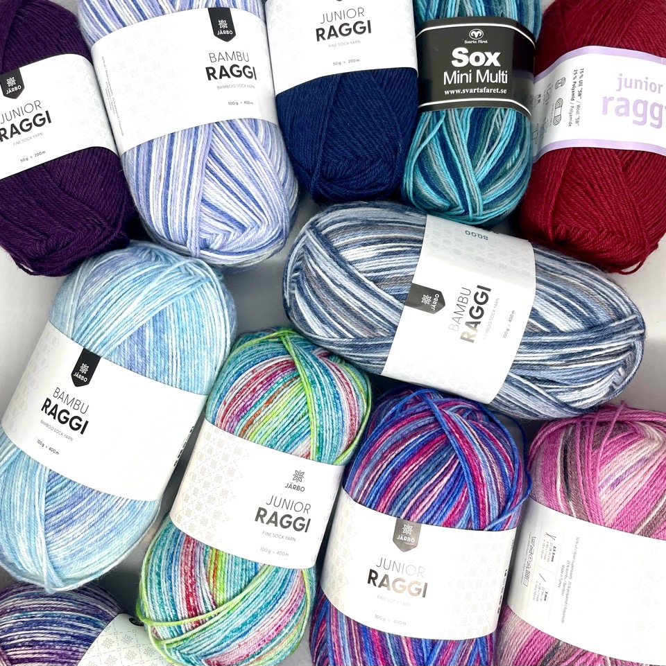 Fabriksfärgat sockgarn