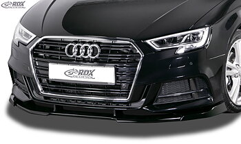 RDX Front Spoiler VARIO-X for AUDI A3 8V, 8VA Sportback, 8VS Sedan, 8V7 Convertible S-Line & S3 (Facelift 2016+) Front Lip Splitter