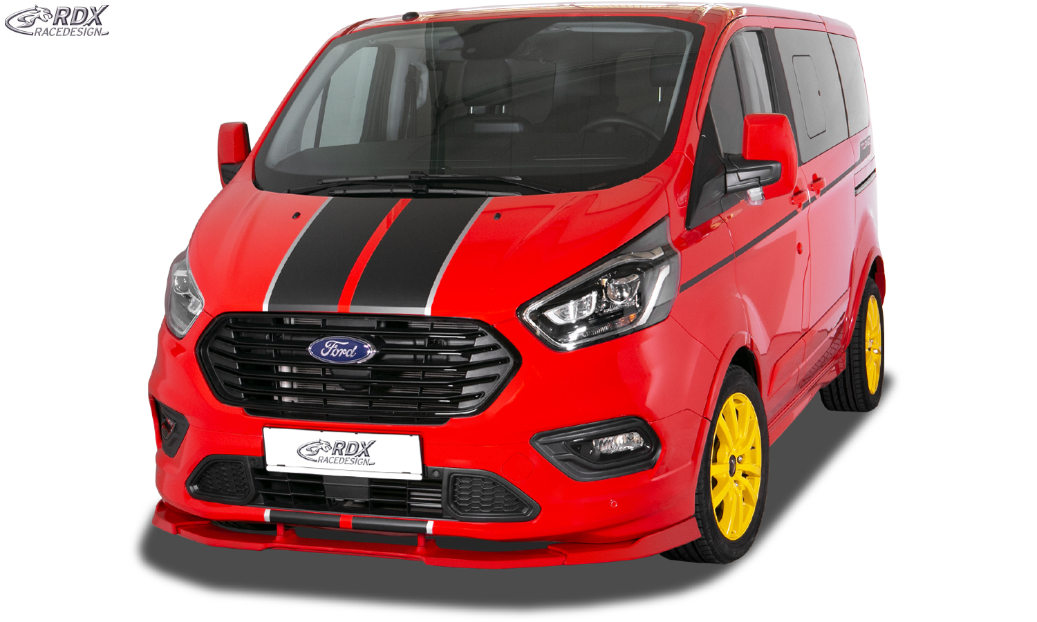 RDX Front Spoiler VARIO-X for FORD Transit Custom / Tourneo Custom ST-Line 2018+ Front Lip Splitter - 2