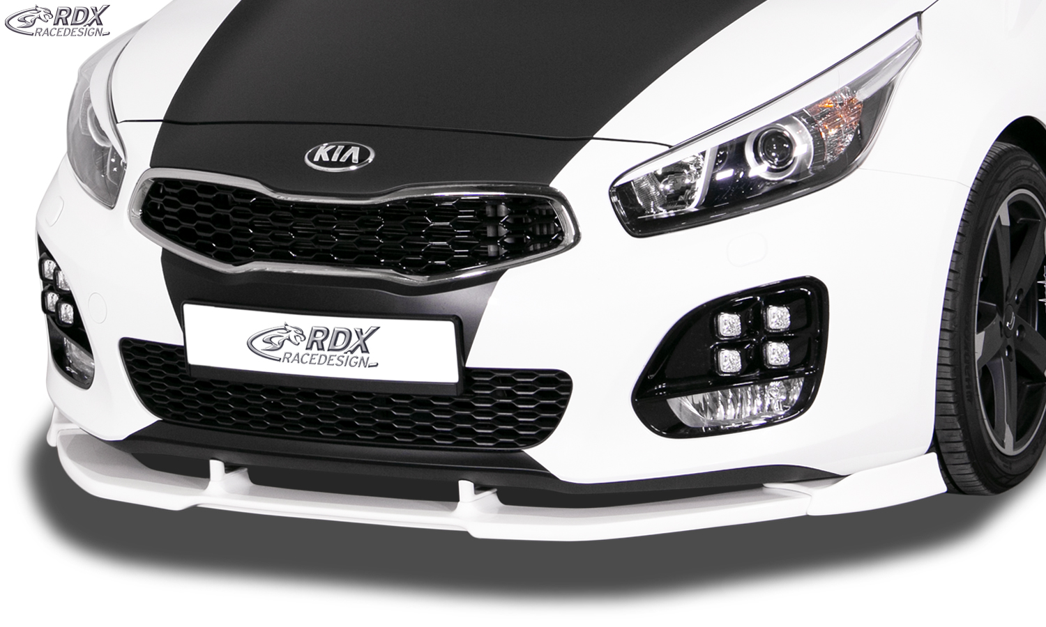 RDX Front Spoiler VARIO-X for KIA Ceed, Ceed SW, Pro Ceed GT & GT-Line Typ JD (2015+) Front Lip Splitter - 2