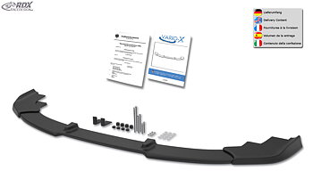 RDX Front Spoiler VARIO-X for HYUNDAI Santa Fe (DM) 2012-2015 Front Lip Splitter