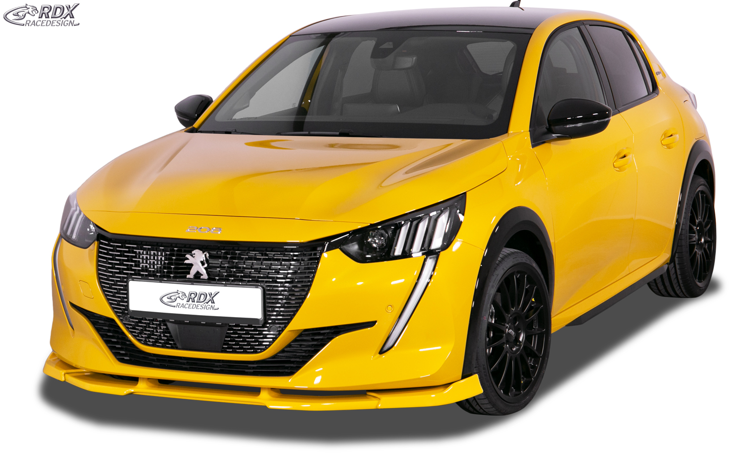 RDX Front Spoiler VARIO-X for PEUGEOT 208 (U) 2019+ Front Lip Splitter