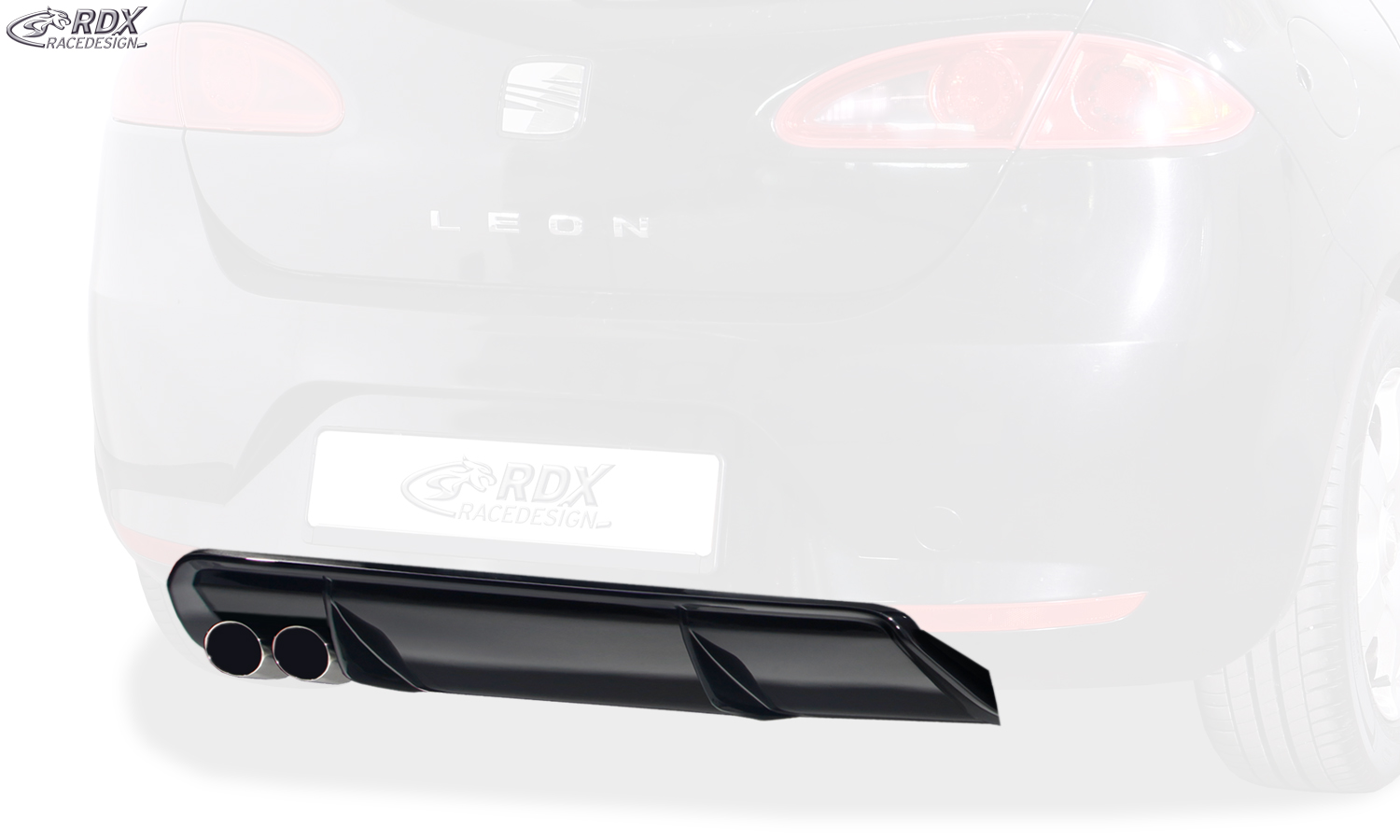 RDX Rear Bumper Extension for SEAT Leon 1P (-2009) Diffusor - 3