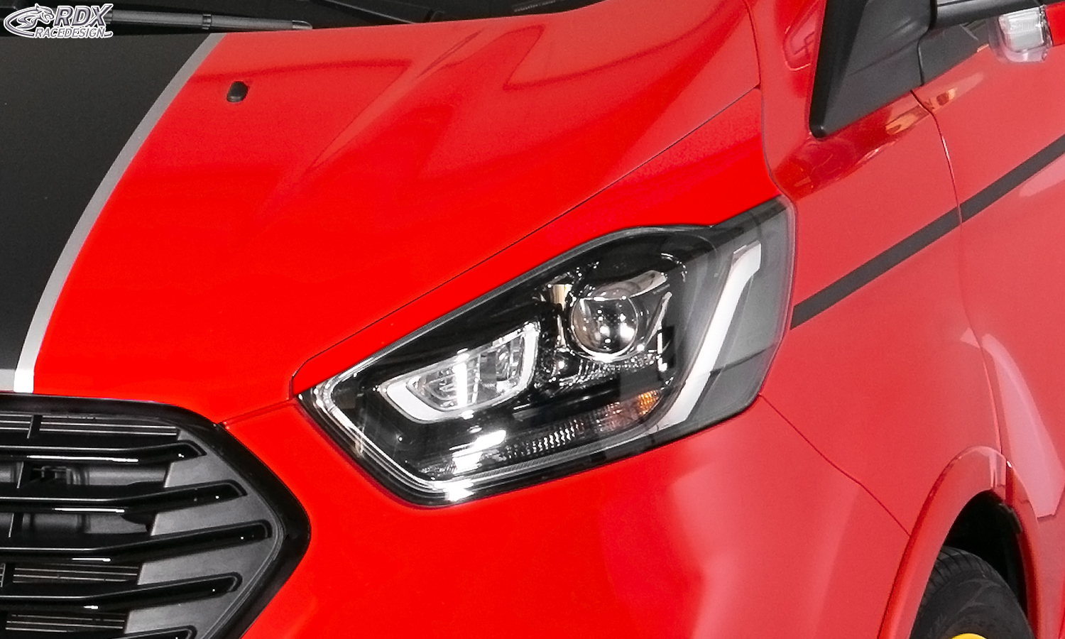 RDX Headlight Covers for FORD Transit Custom & Tourneo Custom (2018+) Light Brows - 3
