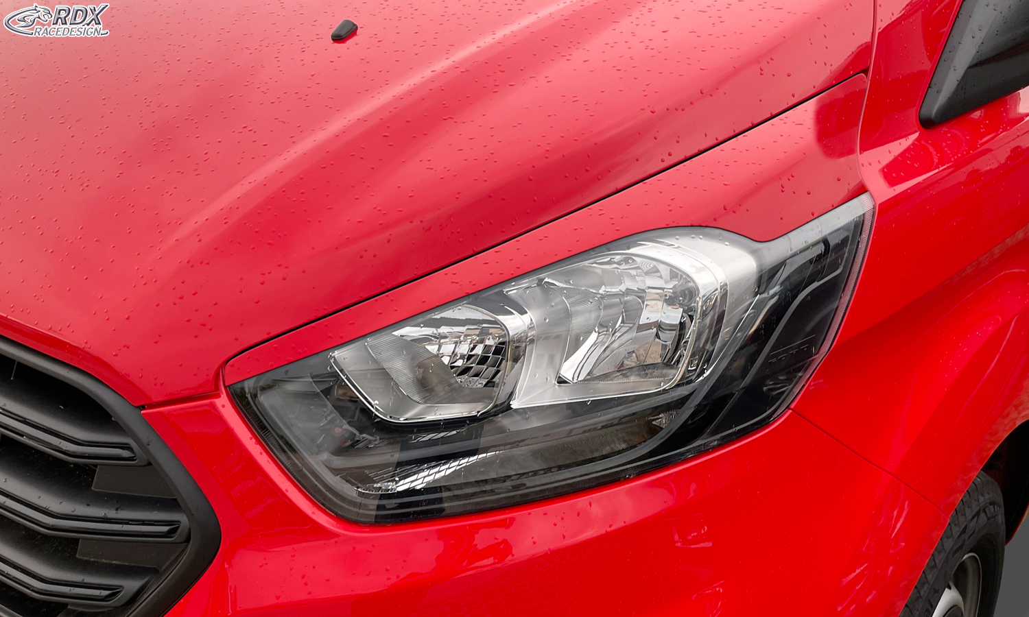 RDX Headlight Covers for FORD Transit Custom & Tourneo Custom (2018+) Light Brows
