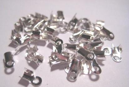 Fäste för smyckesband m.m,silver.3x6mm