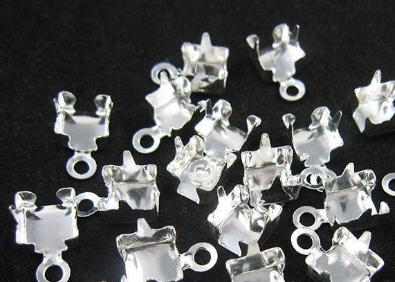 end connector trim / cupchain SS10 silver - 2
