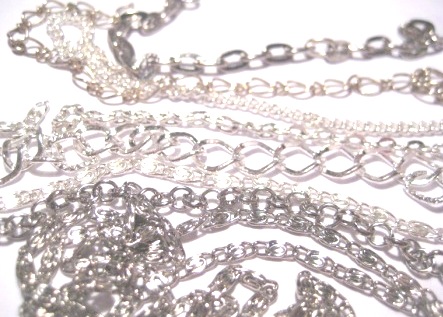 Chain link large silver - 2