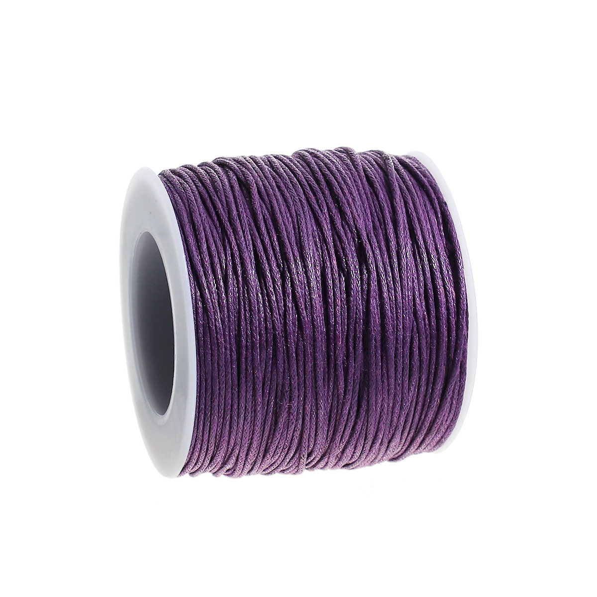 Waxed cotton,  d.purple, 1mm, role 100yards