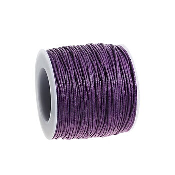Waxed cotton,  d.purple, 1mm, role 100yards
