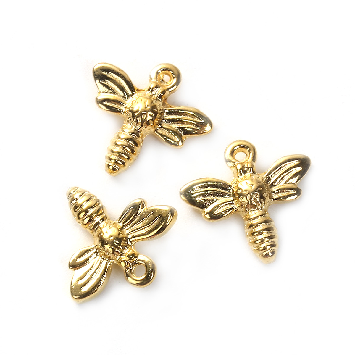 Charm   Bee 3D ,  gold