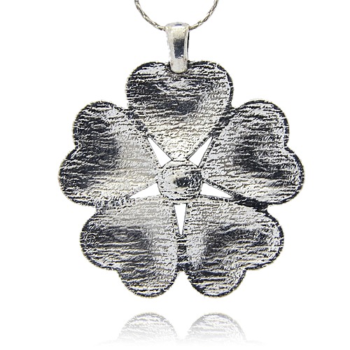 Large Luxury pendant - flower clear - 2