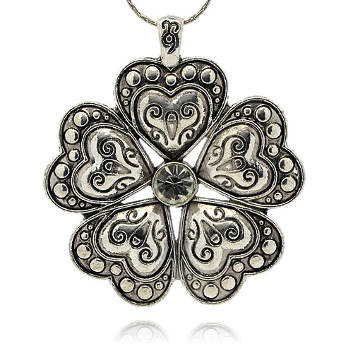 Large Luxury pendant - flower clear