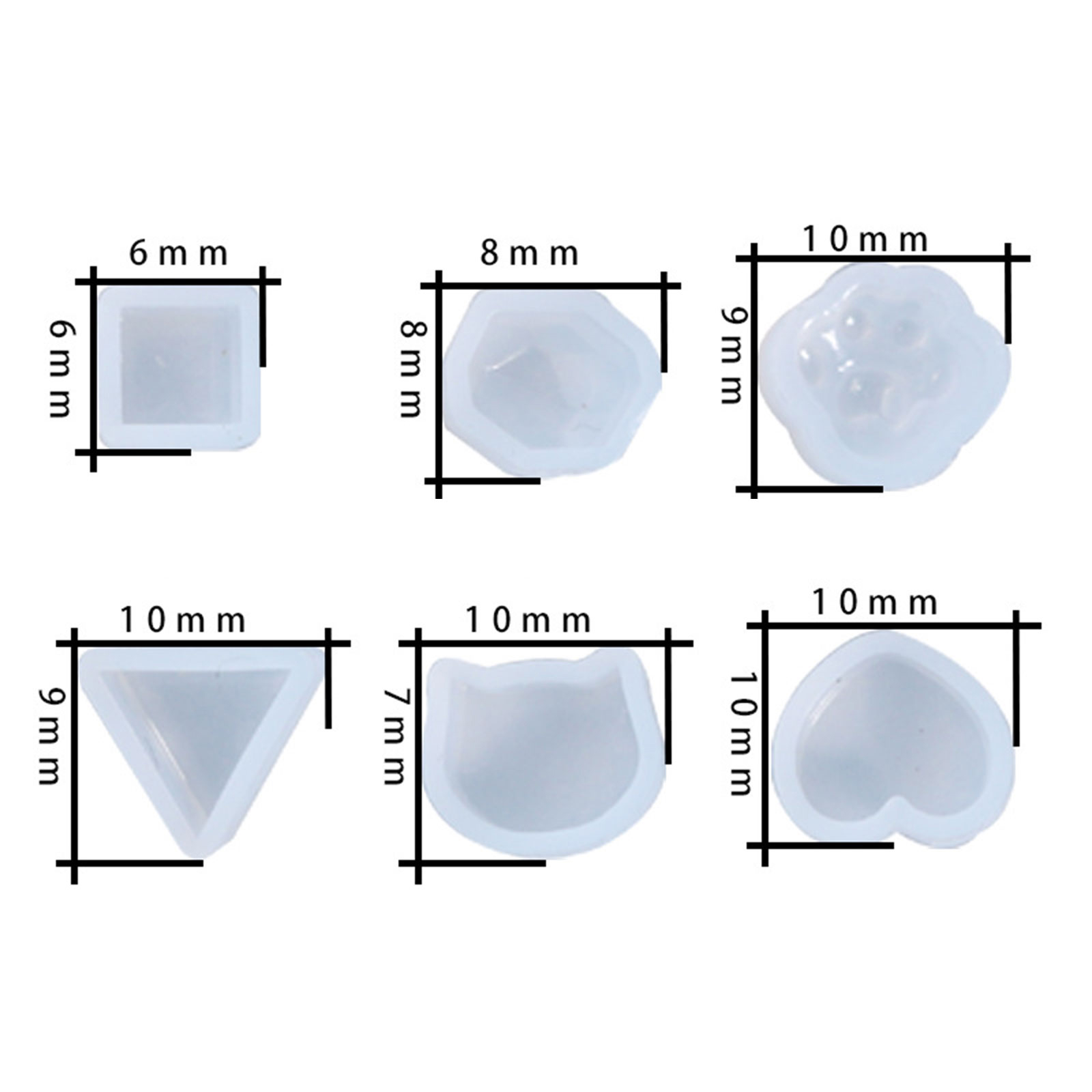 Silicone Resin Mold  Heart - 3
