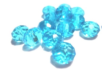 Faceted, turquoise