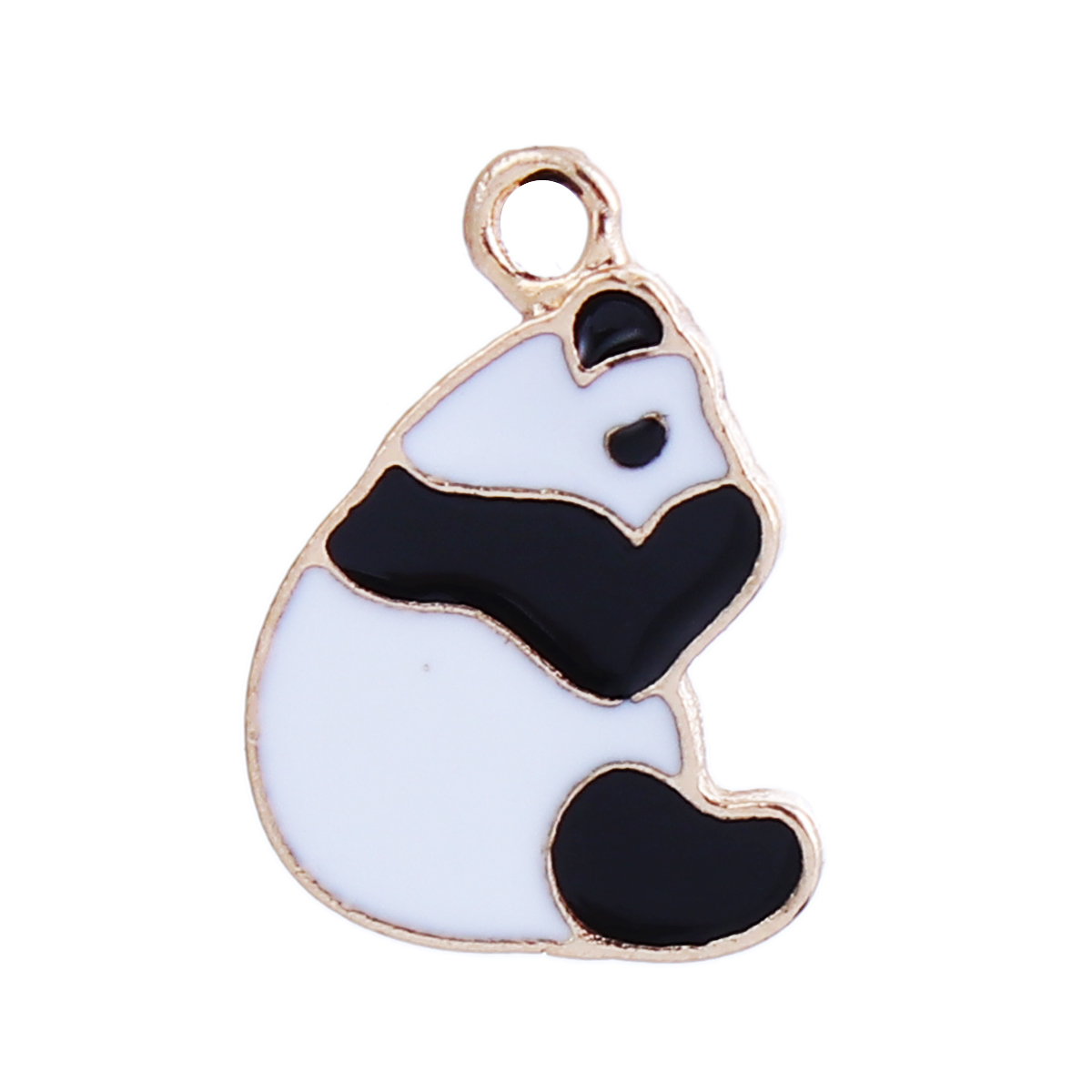 Berlock -  Panda, emaljerad