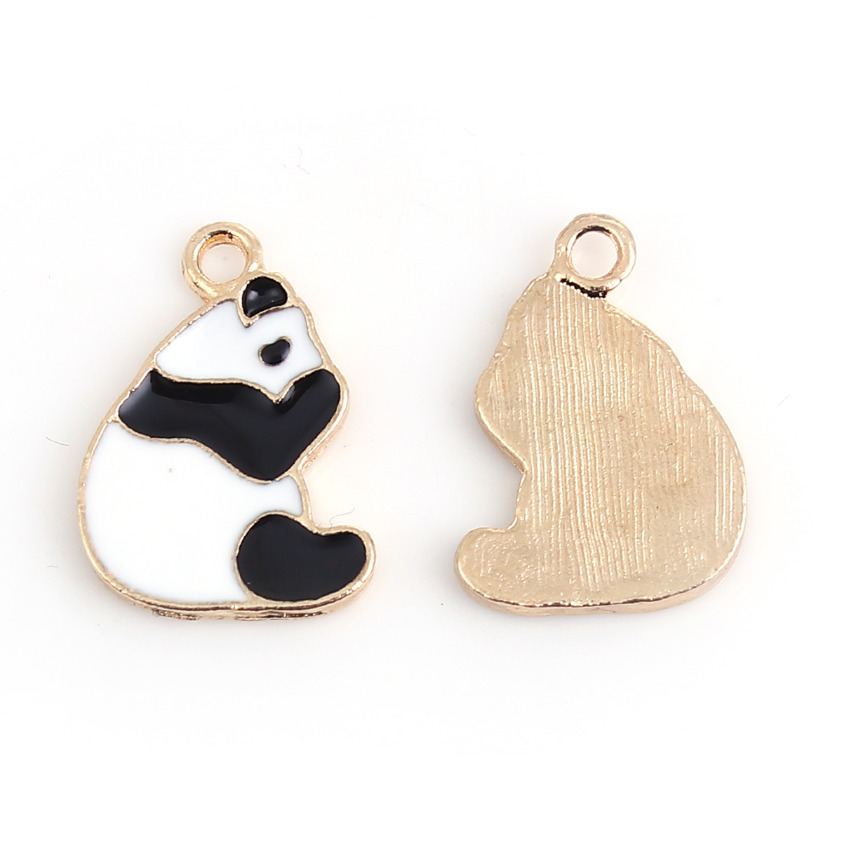 Berlock -  Panda, emaljerad - 2
