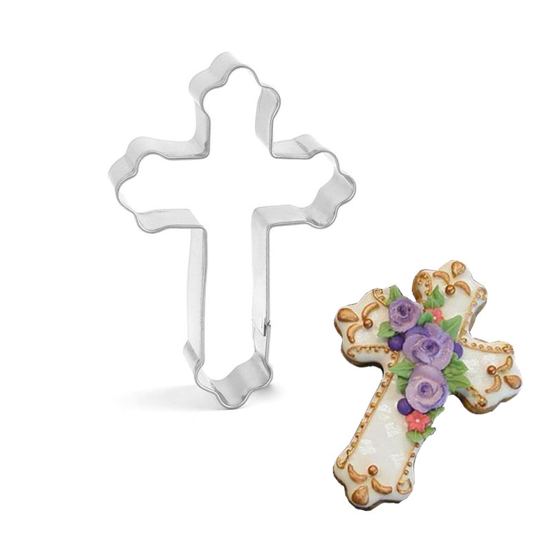 Cookie cutter, stainless steel-  Cross - 2