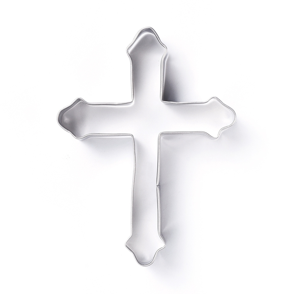 Cookie cutter, stainless steel-  Cross