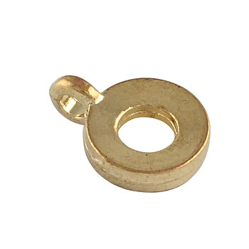 Connector /bail/Berlockhållare -  Guld ring