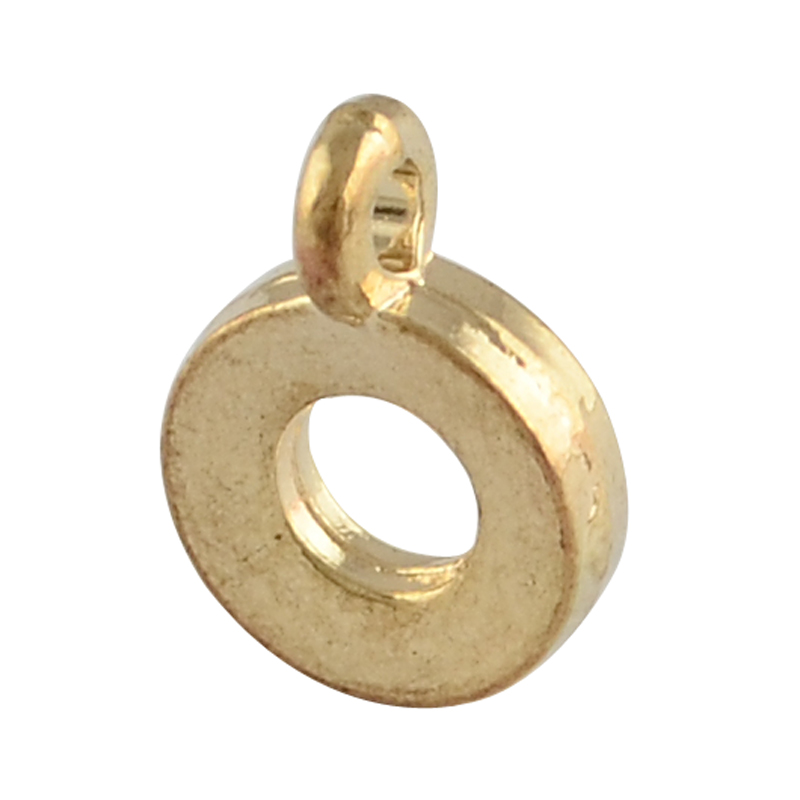 Connector /bail/Berlockhållare -  Guld ring - 2