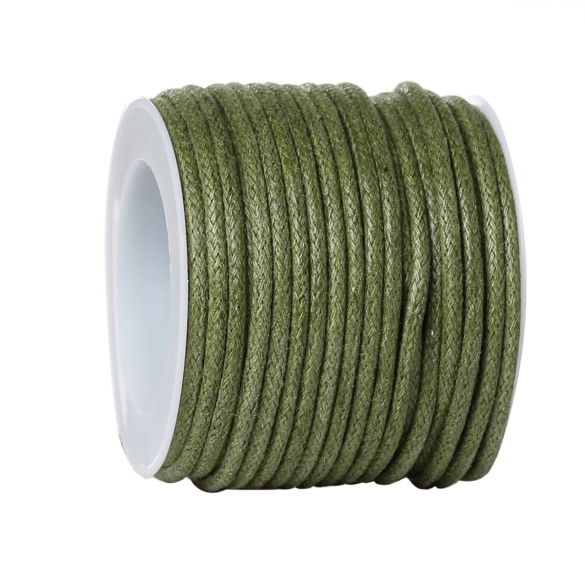 Waxed cotton,  Green, 1.5mm, role